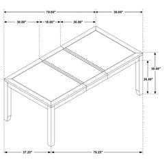 Elodie Grey Dining Table - furniture place usa