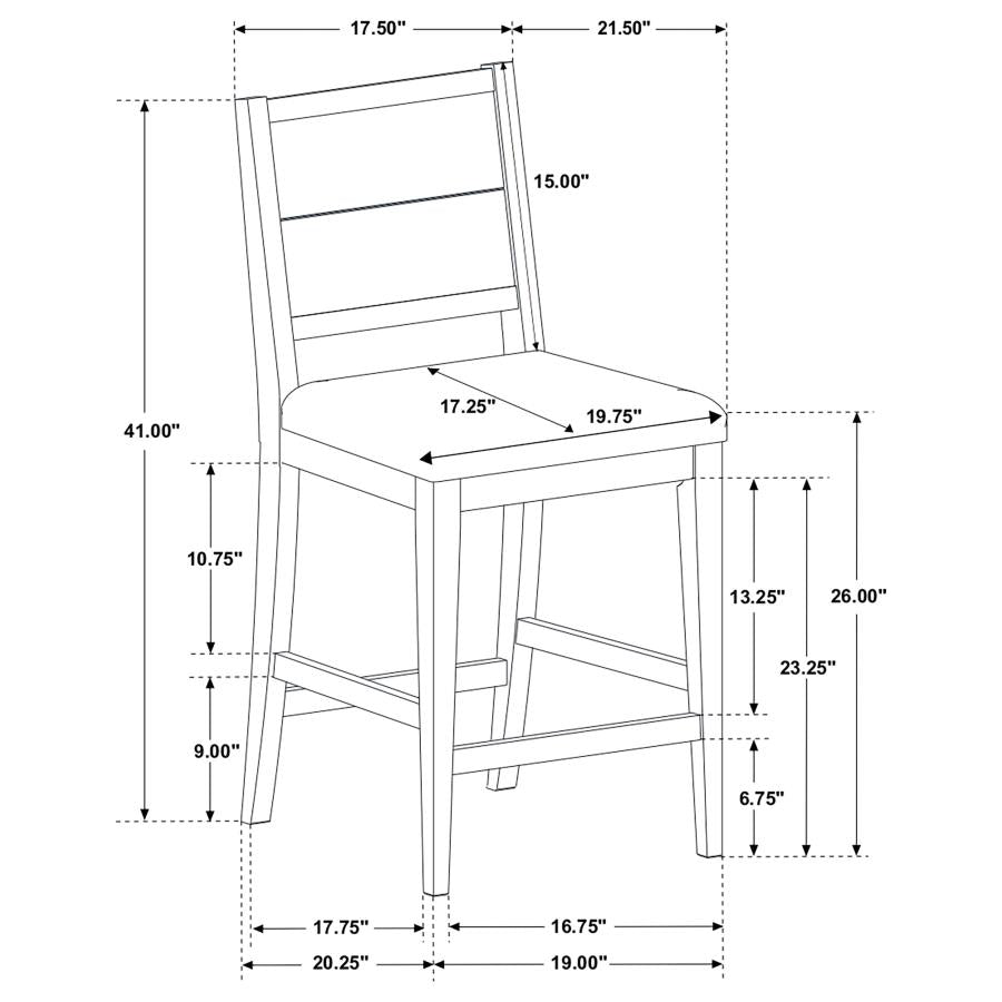 Elodie Grey Counter Stool - furniture place usa