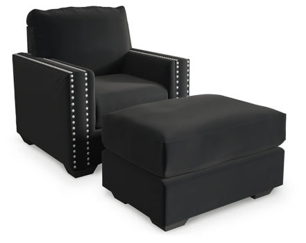Gleston Chair and Ottoman - furniture place usa