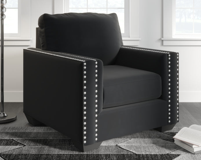 Gleston Chair and Ottoman - furniture place usa