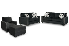 Gleston Sofa, Loveseat, Chair and Ottoman - furniture place usa