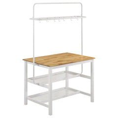 Hollis Brown Kitchen Island Table - furniture place usa