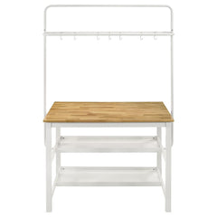 Hollis Brown Kitchen Island Table - furniture place usa
