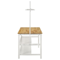 Hollis Brown Kitchen Island Table - furniture place usa