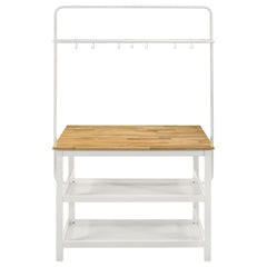 Hollis Brown Kitchen Island Table - furniture place usa