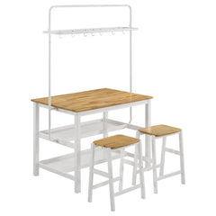 Hollis Brown Kitchen Island Table - furniture place usa
