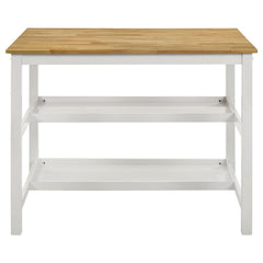 Hollis Brown Kitchen Island Table - furniture place usa