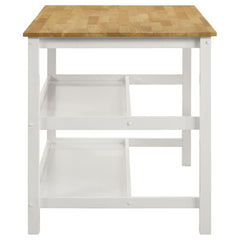 Hollis Brown Kitchen Island Table - furniture place usa