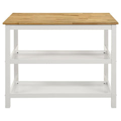Hollis Brown Kitchen Island Table - furniture place usa