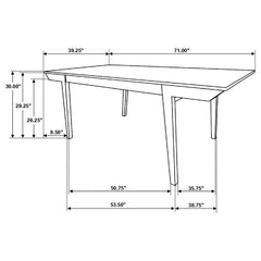Anwar Brown 7 Pc Dining Set - furniture place usa