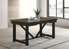Malia Brown Dining Table - furniture place usa
