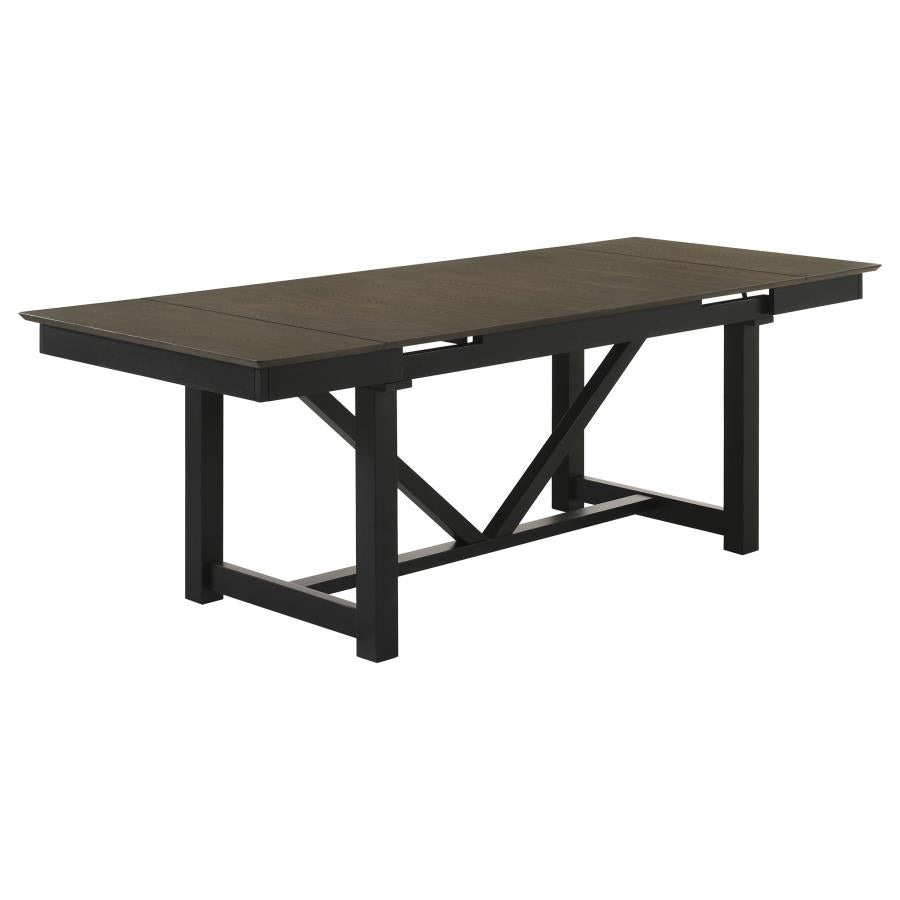 Malia Brown Dining Table - furniture place usa
