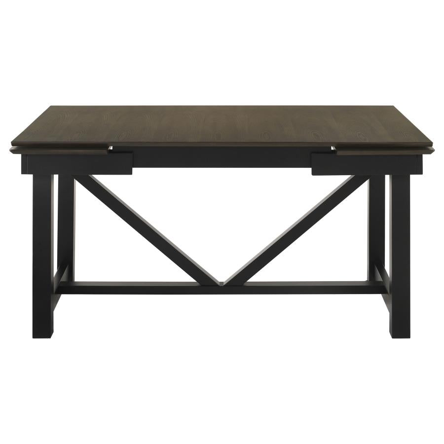 Malia Brown Dining Table - furniture place usa