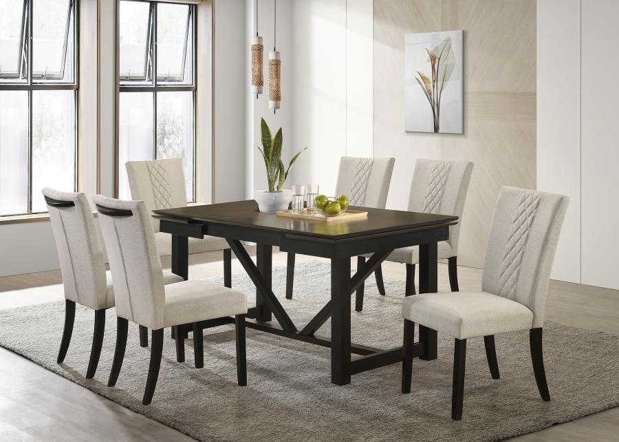 Malia Brown Dining Table - furniture place usa