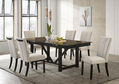 Malia Brown Dining Table - furniture place usa