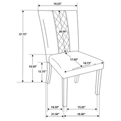 Malia Beige Side Chair - furniture place usa