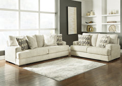 Caretti Sofa and Loveseat - furniture place usa