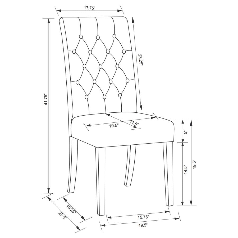 Douglas Beige Side Chair - furniture place usa