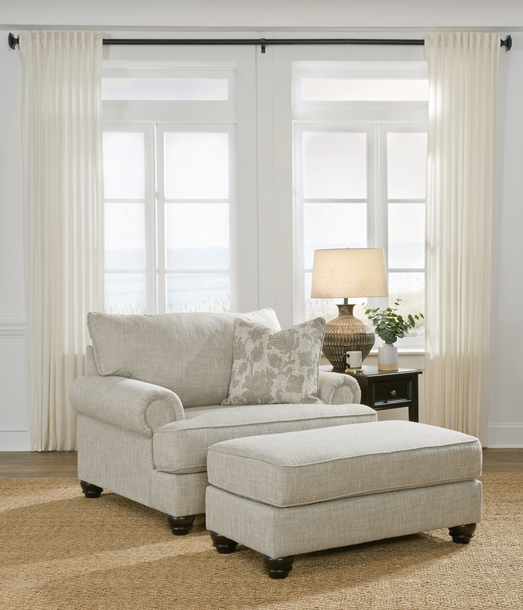 Asanti Chair and Ottoman - furniture place usa