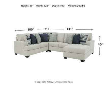 Lowder 4-Piece Sectional with Ottoman - PKG012996 - furniture place usa