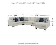 Lowder 5-Piece Sectional with Ottoman - PKG012994 - furniture place usa