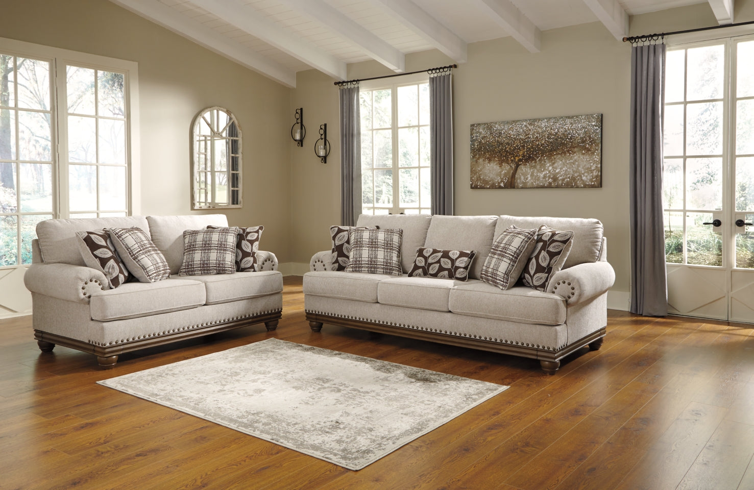 Harleson Sofa and Loveseat - furniture place usa