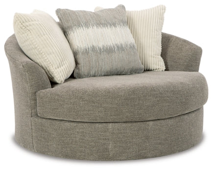 Creswell Oversized Swivel Accent Chair - furniture place usa