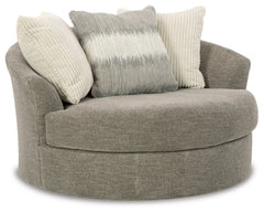 Creswell Oversized Swivel Accent Chair - furniture place usa