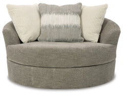 Creswell Oversized Swivel Accent Chair - furniture place usa