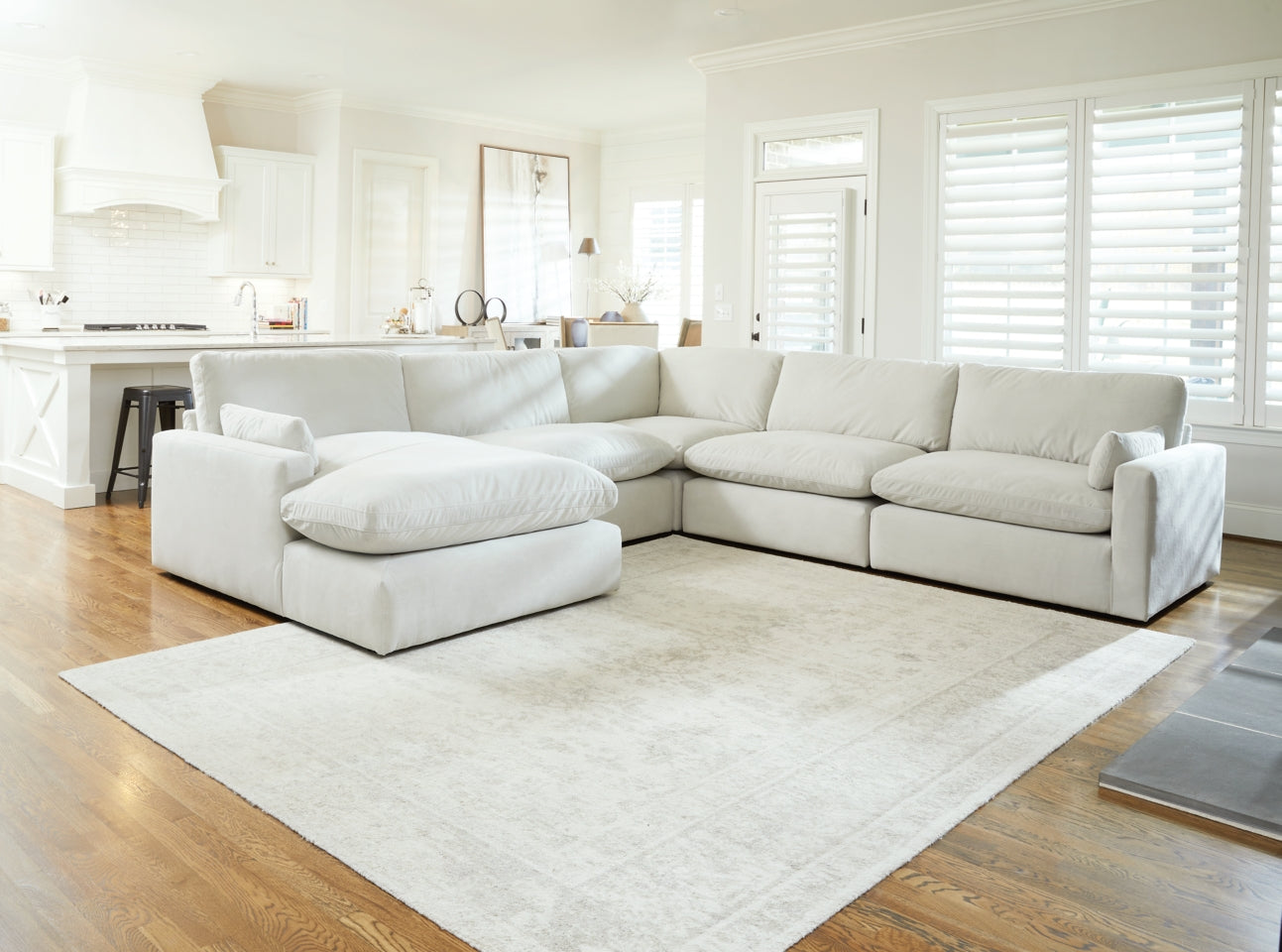Sophie 5-Piece Sectional with Chaise - 15704S6 - furniture place usa