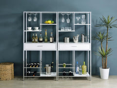 Figueroa White Wine Cabinet - furniture place usa