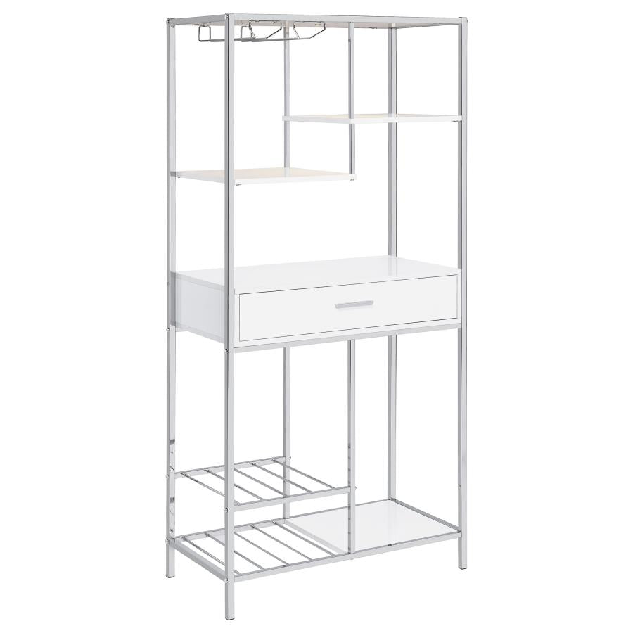 Figueroa White Wine Cabinet - furniture place usa