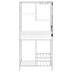 Figueroa White Wine Cabinet - furniture place usa