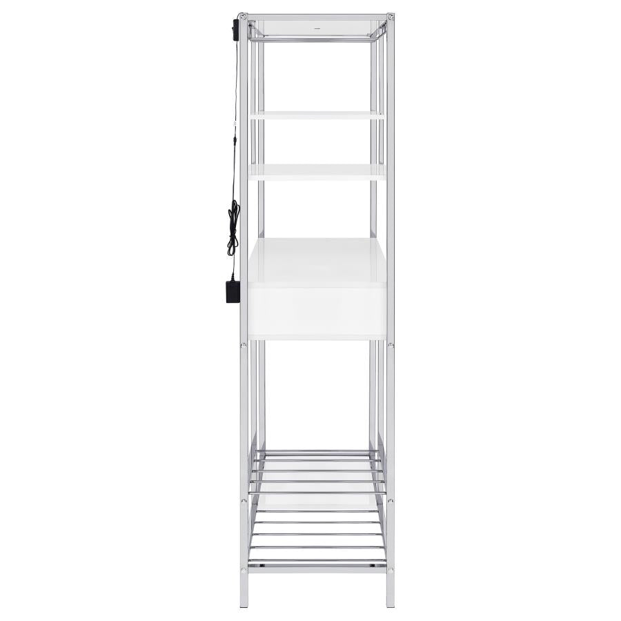 Figueroa White Wine Cabinet - furniture place usa