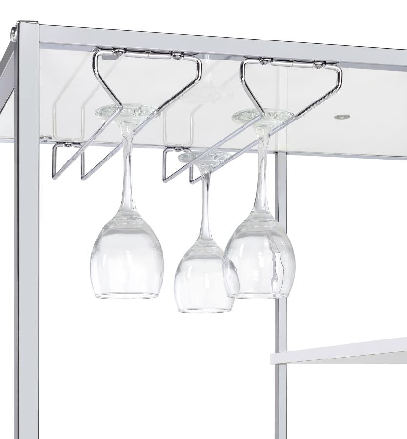 Figueroa White Wine Cabinet - furniture place usa