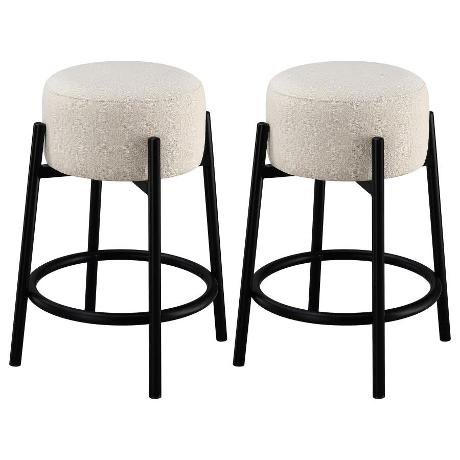 Leonard Beige Counter Stool - furniture place usa
