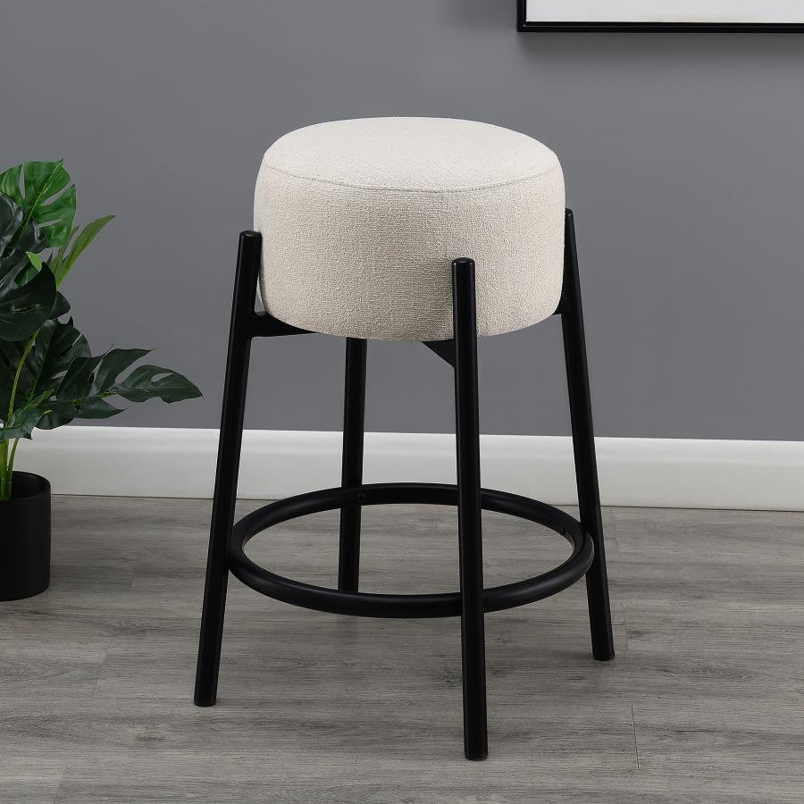 Leonard Beige Counter Stool - furniture place usa