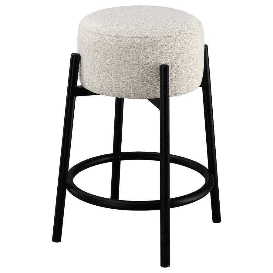 Leonard Beige Counter Stool - furniture place usa