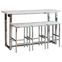 Marmot White 4 Pc Counter Height Dining Set - furniture place usa