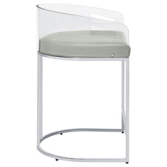 Thermosolis Clear Counter Stool - furniture place usa