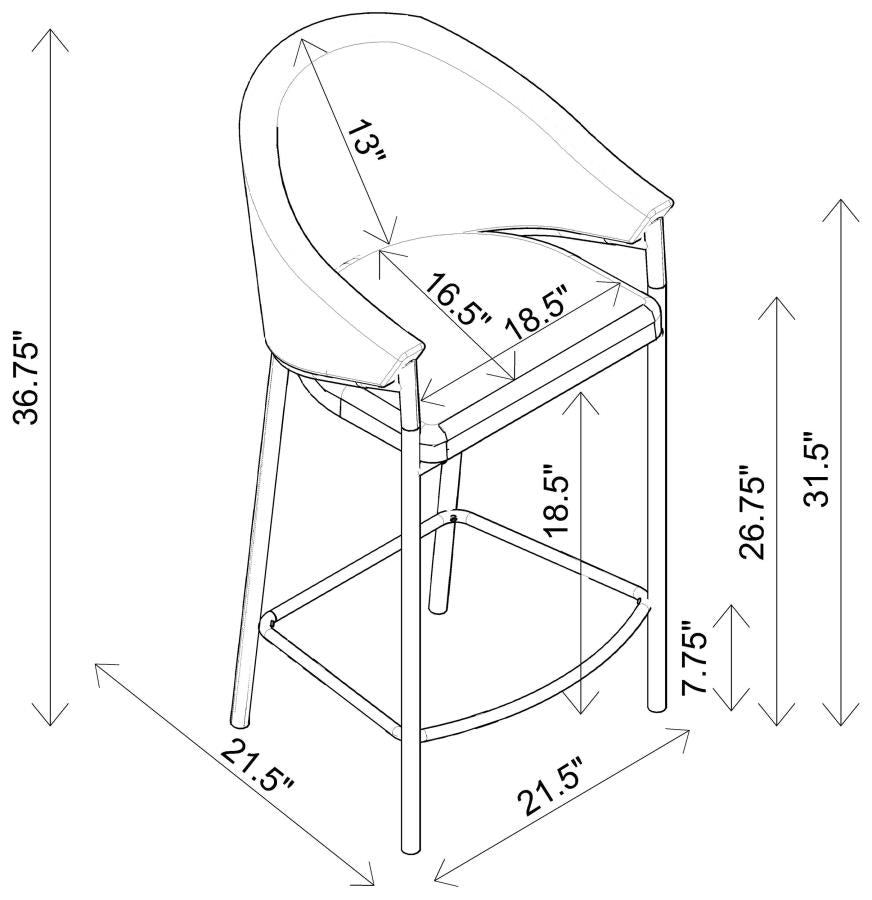 Chadwick Beige Counter Stool - furniture place usa