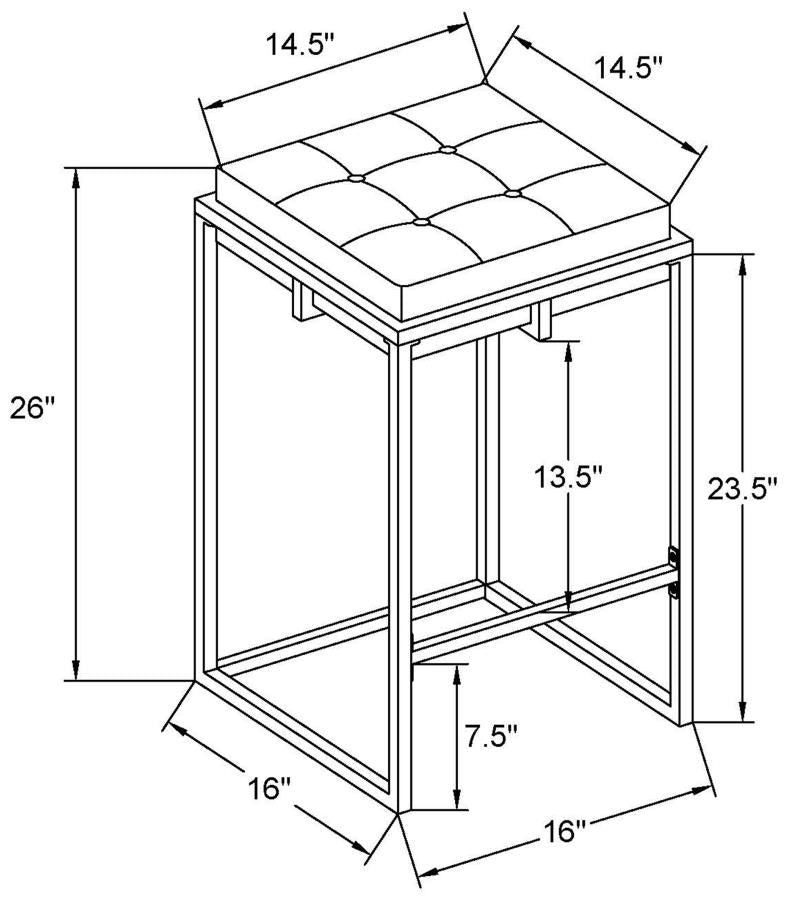 Nadia Beige Counter Stool - furniture place usa
