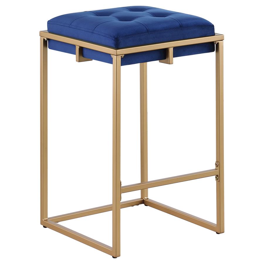 Nadia Blue Counter Stool - furniture place usa