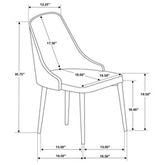 Gabrielle Grey Side Chair - furniture place usa