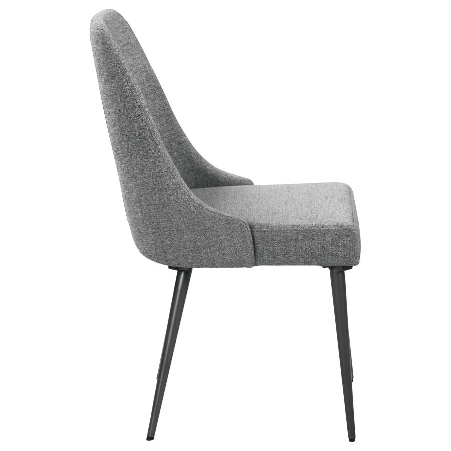 Alan Grey Side Chair - furniture place usa