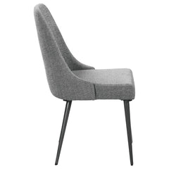 Alan Grey Side Chair - furniture place usa