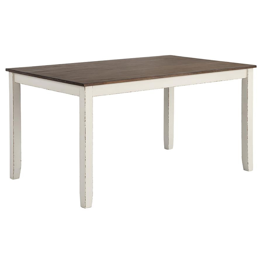 Fortress Ivory 7 Pc Dining Set - furniture place usa