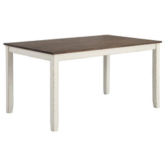 Fortress Ivory 7 Pc Dining Set - furniture place usa