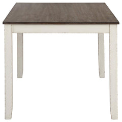 Fortress Ivory 7 Pc Dining Set - furniture place usa