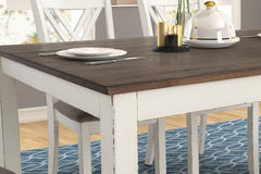 Fortress Ivory 7 Pc Dining Set - furniture place usa